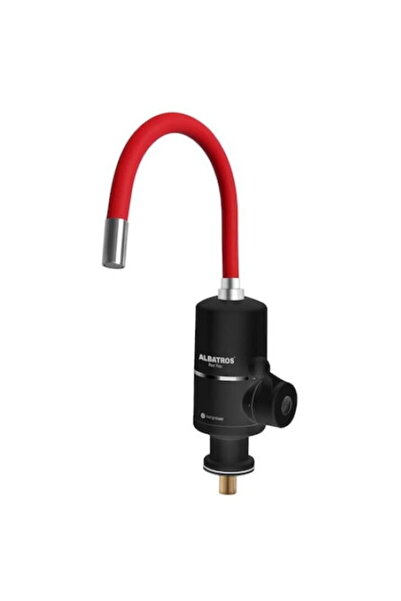 ALBATROS Robinet Electric 3300 W, carcasa neagra + pipa rosie, conducta din c...