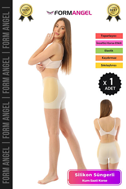 Carlburn # Corset din silicon cu burete, căptușit, în formă de clepsidră, pen...