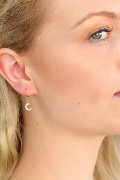 Inure Jewelry Letter C Earrings