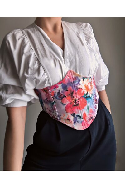 Pinn Centură de talie pentru femei cu model de bujori