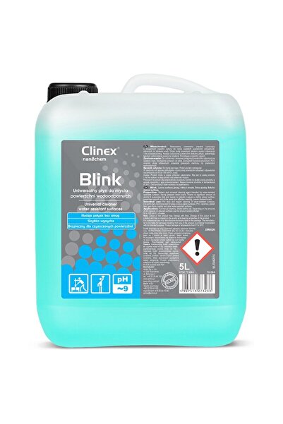 Clinex Solutie cu alcool pentru curatare suprafete impermeabile, 5 litri, Blink