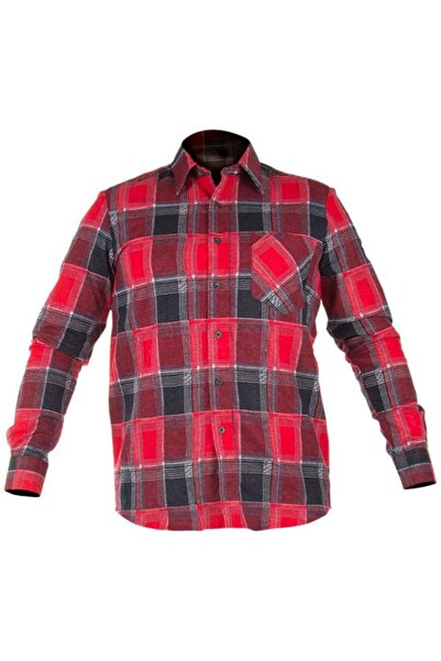 LAHTI Camasa lucru flanel cu carouri rosii - xl/h-182