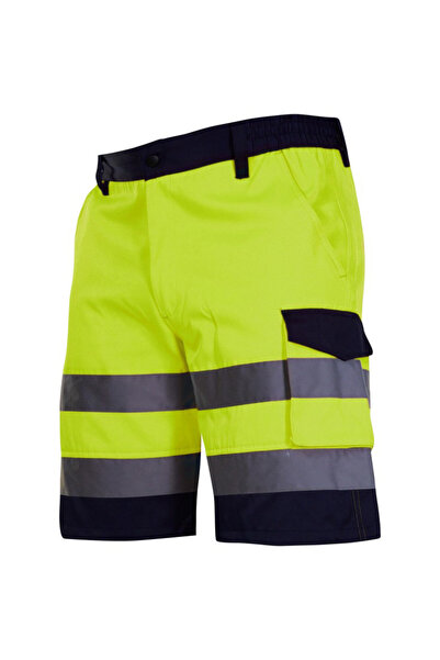 Lahti Pro Pantalon reflectorizant scurt / verde - l