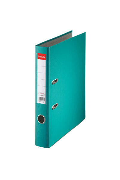 Esselte Economy biblioraft, A4, PP laminated, metal edge, 50 mm - turquoise