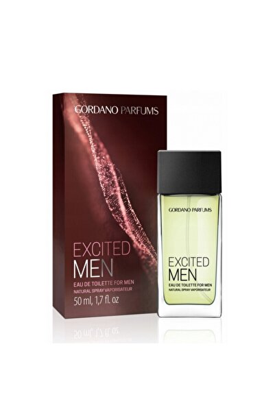 GORDANO PARFUMS EXCITED MEN Eau de Toilette for Men, 50 ml,