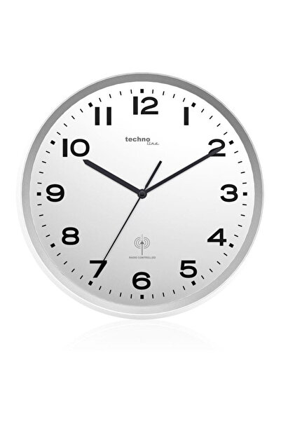 Techno TECHNOLINE WT8500 radio wall clock silver 30 cm