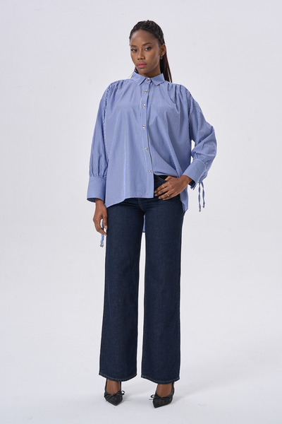 HANIQA Modern and Stylish Casual Design Striped Shirt