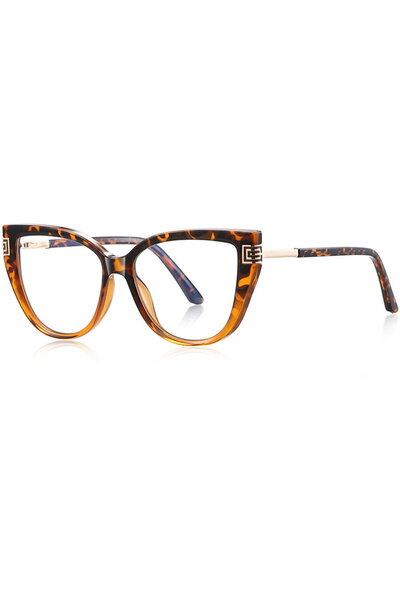 Techsuit Computer Glasses, F, Oversized - Reflex PC (2259) - Sheer/Leopard