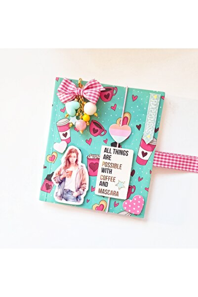 Kahve Temalı Sevimli Butik Defter, Not Defteri