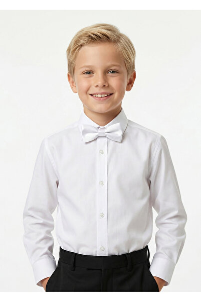 Doctor junior Boy's white shirt and white bow tie set - special for april 23r...