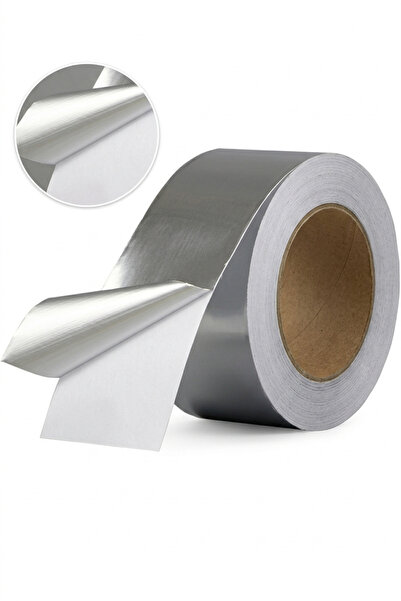 CTR Ticaret 50MM x 20 Metre Alüminyum Folyo Bant - Isıya Dayanıklı Yanmaz Yal...