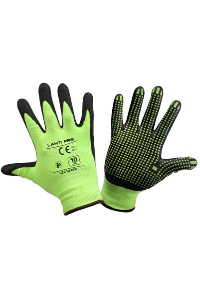 Lahti Pro NITRILE FOAM INSERT GLOVE WITH DROPLETS - 10