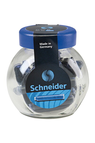 SCHNEIDER Patroane SCHNEIDER, 30buc/borcan cu capac plastic - cerneala albast...