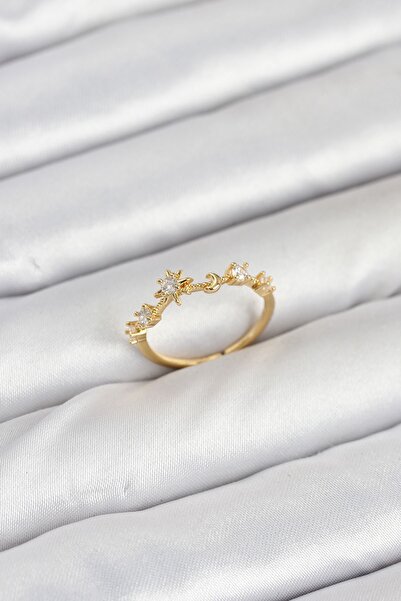 Inure Jewelry خاتم نسائي من النحاس بلون ذهبي من مانيفست