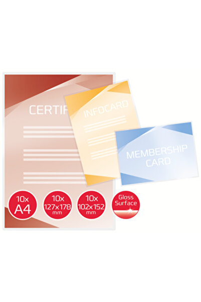 GBC Folie laminare GBC, la cald, set creativ, 125 mic, 30 buc/set