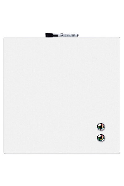 Nobo Tabla patrata, plastic, 36x36 cm, magnetica, include marker si magneti, alb