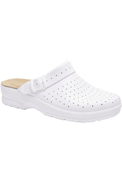 Diverse Goldenfit strap clog, white, 45