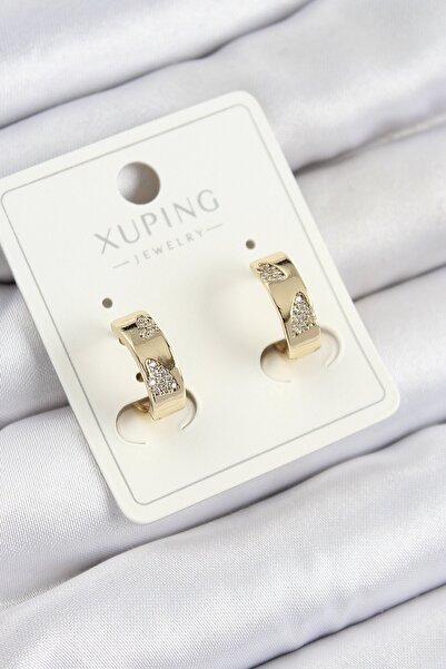 Inure Jewelry أقراط نسائية من Xuping مصنوعة من حجر الزركون ونمط دائري باللون ...