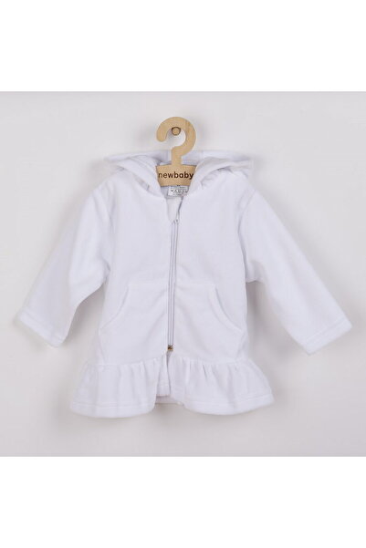 NEW BABY SHOP Fustă semi-rotunică cu glugă New Baby Baby albă, mărimea 80 (9-...