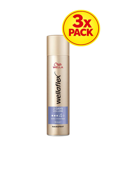 Wella 3x PACK WELLAFLEX 2Days Volume, fixativ pentru coafat, cu fixare putern...
