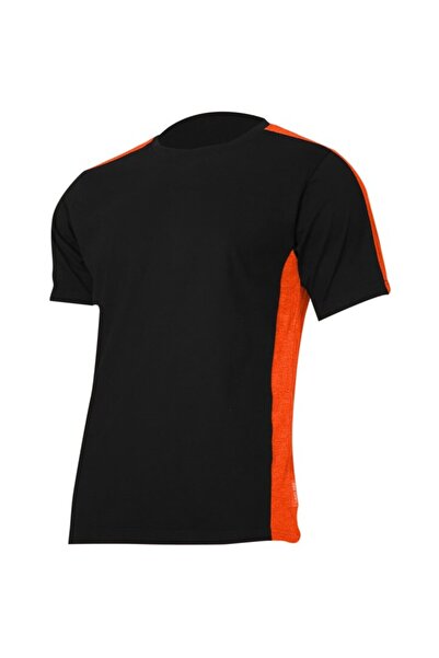 Lahti Pro Multicolored Cotton T-shirt / black-orange - l