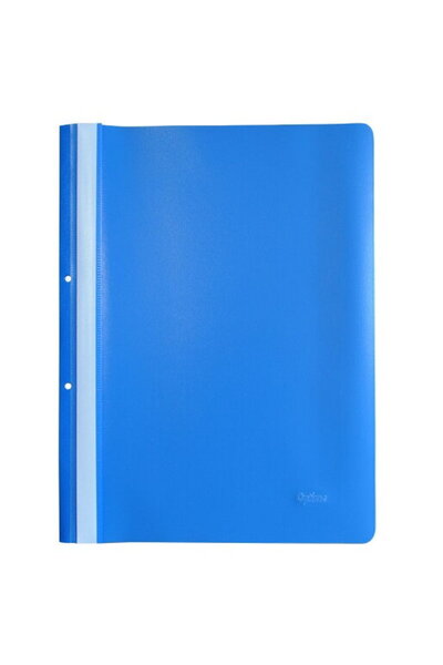 Optima PP plastic file with rail, with holes, thickness 120/180 microns, 10 p...