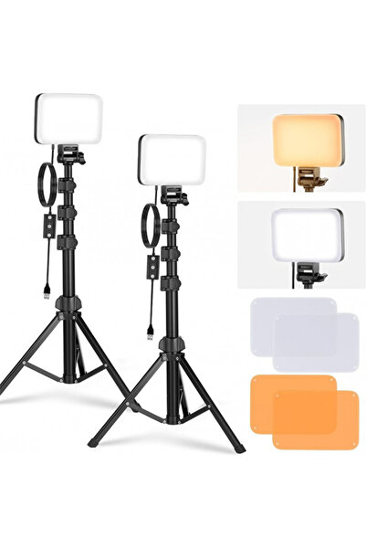 NEEWER BASICS BP66 2 Pack Bi-Color Video Light Panel Lighting Kit