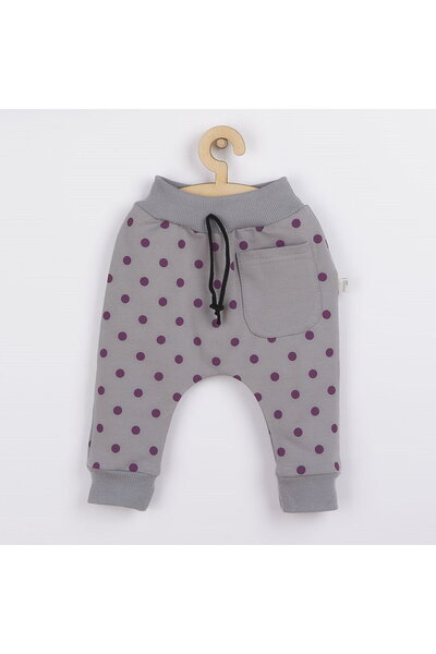 Koala Pazarlama Pantaloni de trening pentru bebeluși Koala Dots gri, mărimea ...