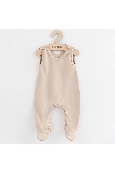 NEW BABY SHOP New Baby Classic II baby onesies light beige, size 68 (4-6m)