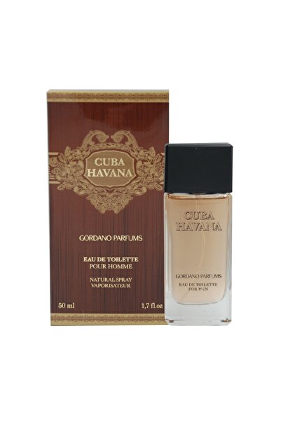 GORDANO PARFUMS CUBA HAVANA Eau de Toilette for Men, 50 ml,