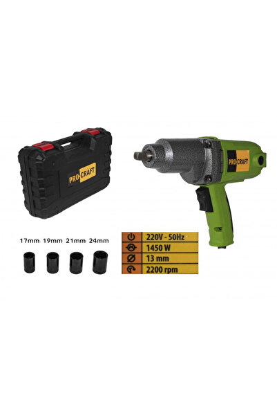 PRO CRAFT Masina de asigurare cu impact Procraft ES1450, 1450W, 450Nm