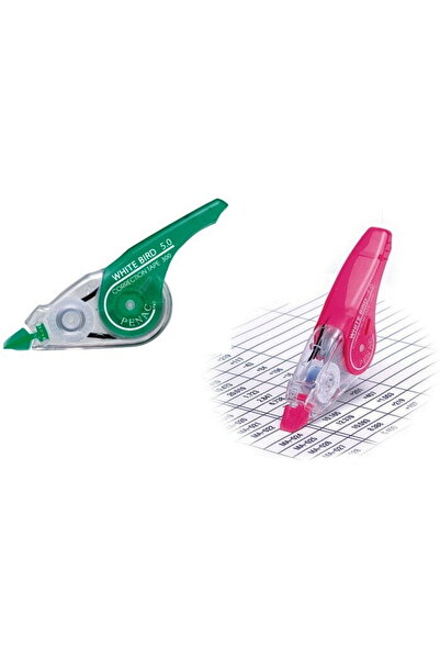 PENAC White Bird correction tape dispenser, 5mm x 8m - assorted color lid