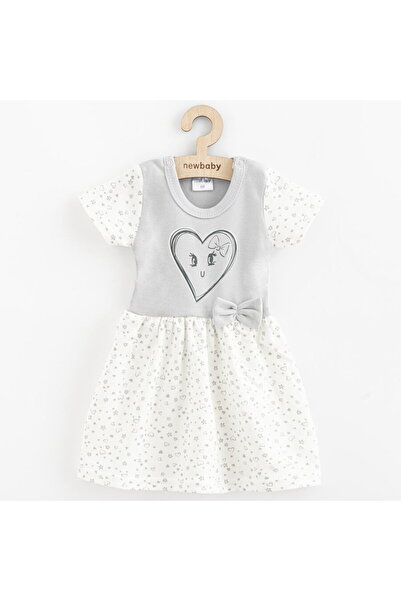 NEW BABY SHOP New Baby Cotton Baby Dresses Hearts, size 56 (0-3m)