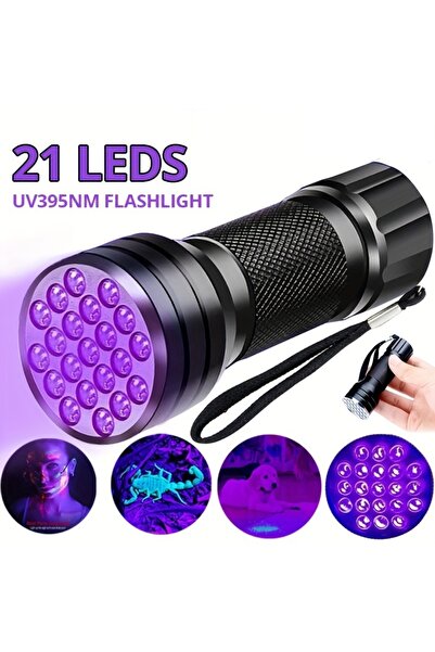 yakpen Uv lamba 21 ledli ultraviyole el feneri oje kurutma feneri kedi idrar ...