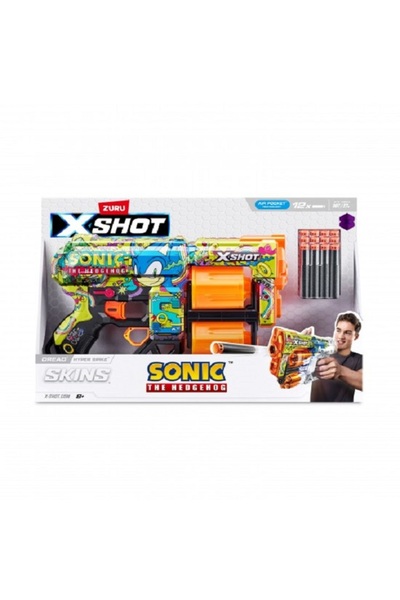 X-Shot Arma de jucarie X&minus;Shot Skins Dread, Sonic, Hyper Spike&#...