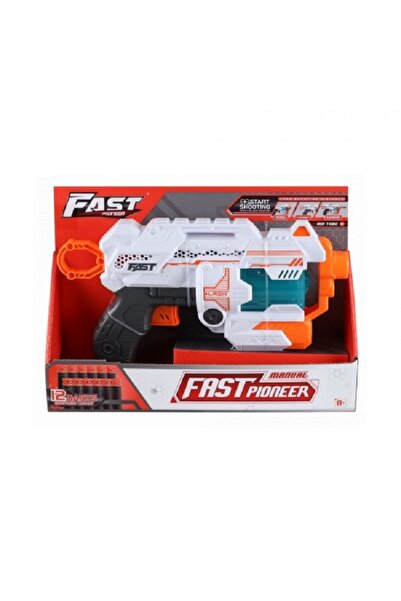Fast Pioneer Blaster de jucarie manual cu gloante din spuma, 12 proiectil...