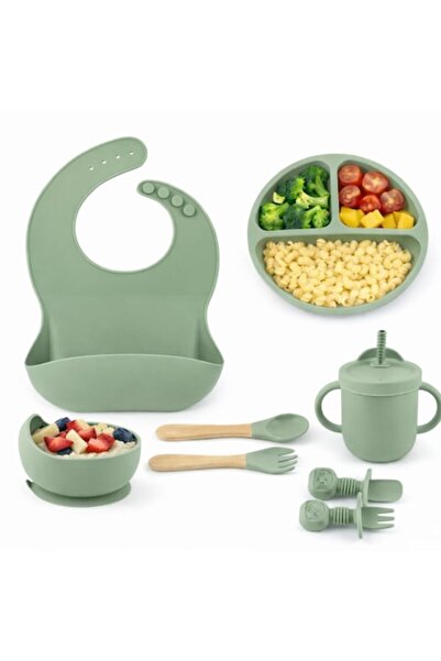 OEM Set de hrănire pentru bebeluși 10 piese, farfurie compartimentată, bol cu...