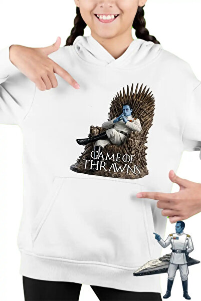 OEM Суичър с качулка за деца и момичета Игра на Thrawns Адмирал Thrawn Междуз...