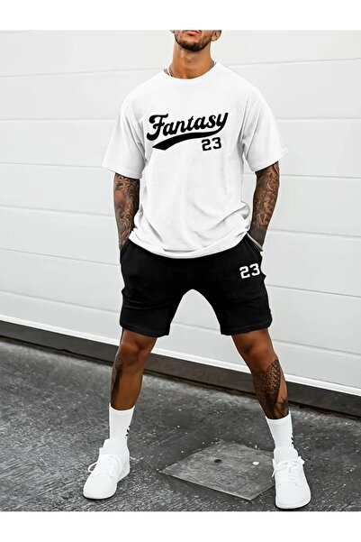 YRN COLLECTION Unisex Sports Shorts T-Shirt Set – Oversized Summer Casual Spo...