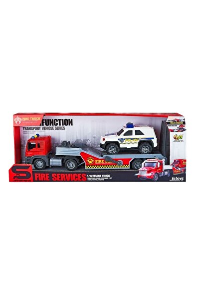 JS Toys Transporter truck&minus;evacuator, friction, sounds and light...