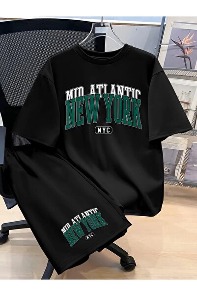 PERISENSE طقم تي شيرت وشورت رياضي للجنسين - طقم رياضي صيفي كبير الحجم، مجموعة...