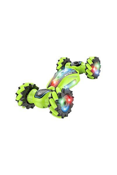 JS Toys R/C 4WD stunt car with light, music and steam effect, glo...