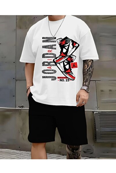 YRN COLLECTION Unisex Sports Shorts T-Shirt Set – Oversized Summer Casual Spo...