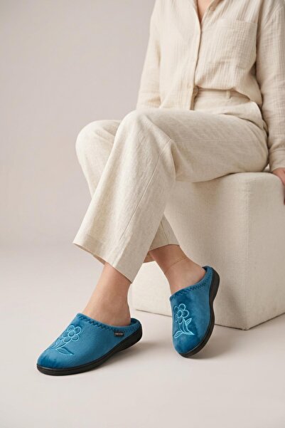 GEZER 15941 Women's Daily Lightweight Sole Winter Home Rug Guest Slippers