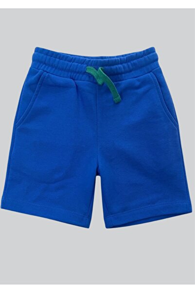 Benetton United Colors of Logolu Boys' Blue Sweat Shorts