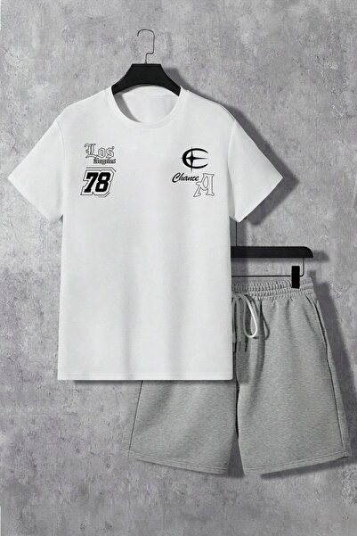 PERISENSE Unisex Sports Shorts T-Shirt Set – Oversized Summer Casual Sport Se...