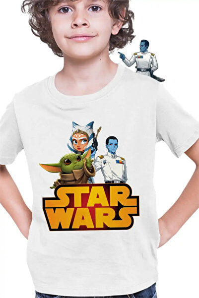 OEM Παιδικό Αγόρι Star Wars T-shirt Thrawn Ahsoka Baby Yoda