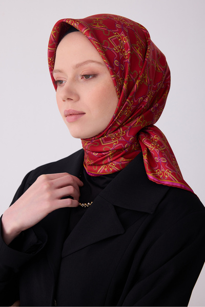 Belli وشاح كلاسيكي بنمط حرير تويل - ربيع وصيف 2026 (T) 4328-01