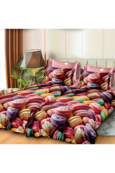 CumparaMisim Lenjerie de pat cu 2 cearsafuri pt. pilota, 7 piese, Bumbac Sati...