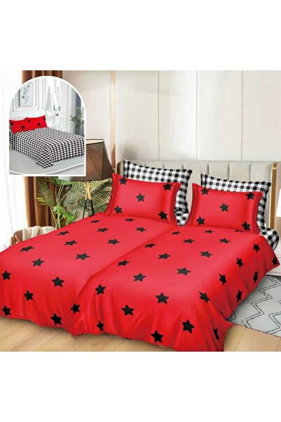 CumparaMisim Duvet Cover Set with 2 sheets for duvet, 7 pieces, Superior Sati...